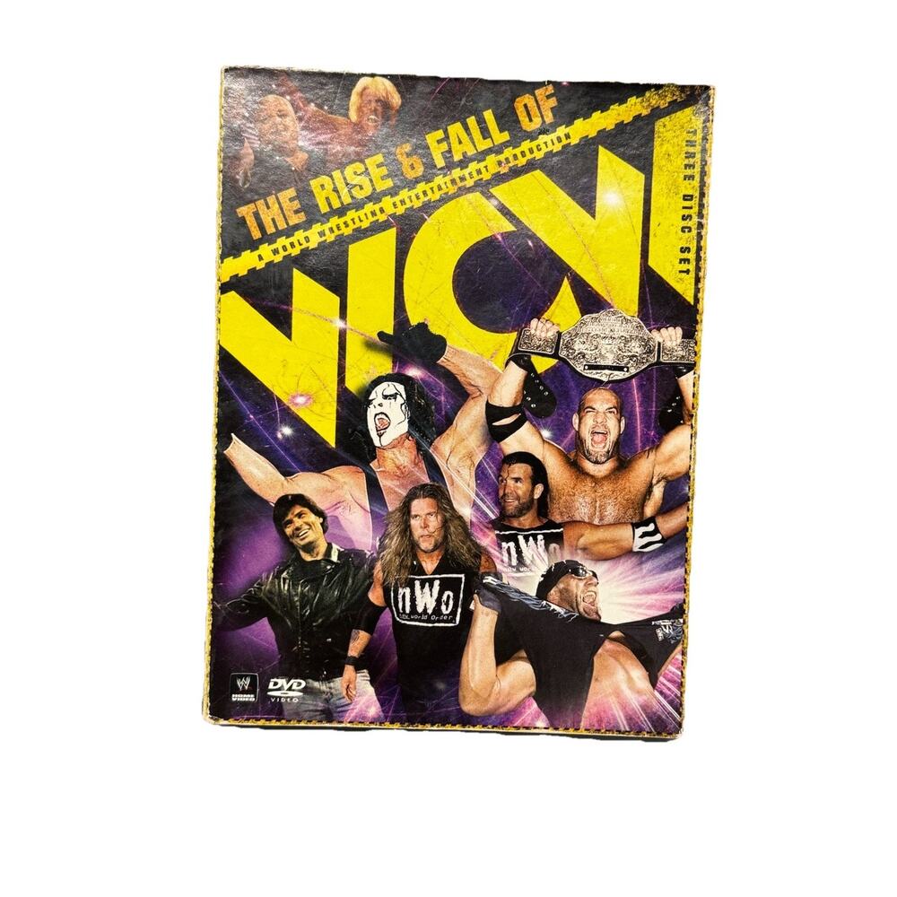 The Rise & Fall of WCW Three Disc DVD Box Set Home Video Wrestling / Hulk Hogan